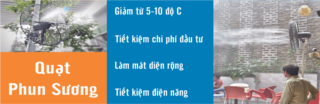 lắp phun sương cho quạt _ 01