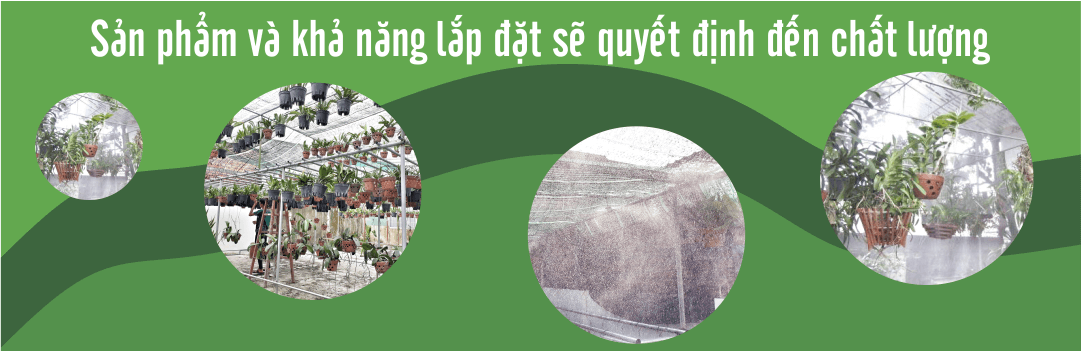 Lắp phun sương tưới lan _ 01