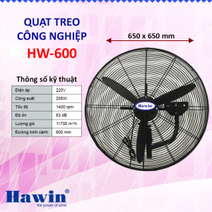 Quạt Công Nghiệp Treo Tường HT-650